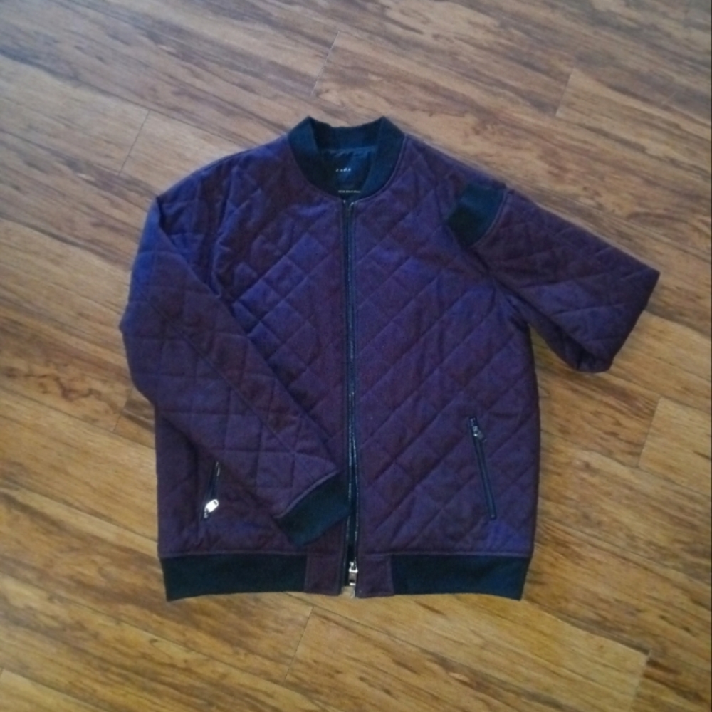 Men's Zara quilted bomber